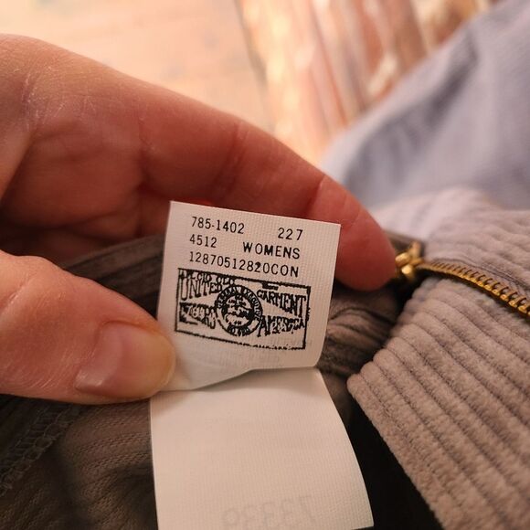 L. L. Bean Corduroy Skirt grey vintage - Picture 7 of 8